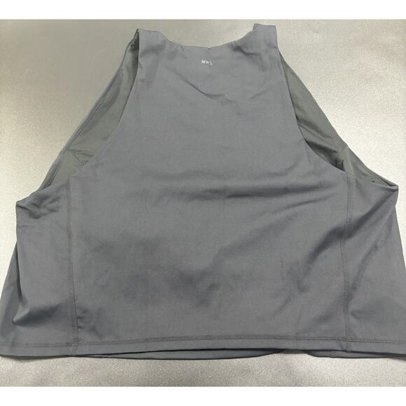 Madewell NWT MWL Form Racerback Crop Tank Top in Black Size 4X - Picture 3 of 6